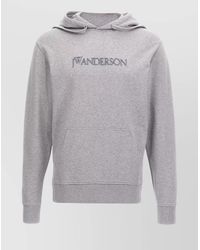 JW Anderson - Logo Embroidery Hoodie - Lyst