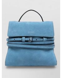 Moschino - Tie Me Leather Mini Top Handle Bag - Lyst