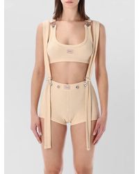 Jean Paul Gaultier - Cotton Ribbed Bra Top - Lyst