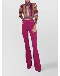 DSquared² - Mohair High-Neck Cropped Knitted Top - Lyst