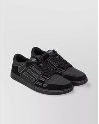 Amiri - Low Top Sneakers Leather Suede Contrast Stitching Perforated Toe Box - Lyst