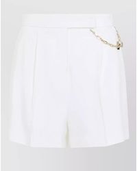 Elisabetta Franchi - Chain Detail Wide-Leg Tailored Shorts - Lyst
