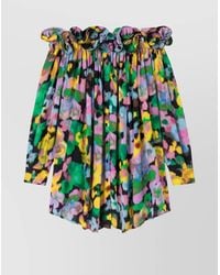 AZ FACTORY - Floral-Print Off-Shoulder Long-Sleeve Mini Dress - Lyst