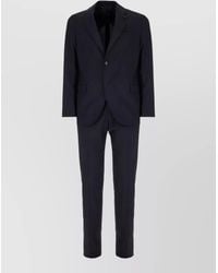Lardini - Single Breasted Wool Suit Jacket Notch Lapel - Lyst