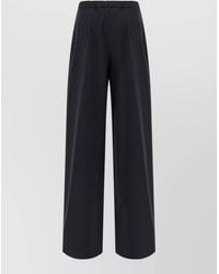 Max Mara - Mstcorone Wide Leg Pleated Front Trousers - Lyst