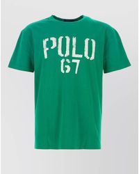 Polo Ralph Lauren - Cotton Crew Neck Graphic Print T-Shirt - Lyst