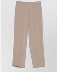 Emporio Armani - Chino Pants Wide Leg Belt Loops Pockets - Lyst