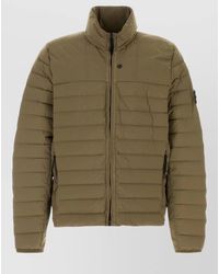 Stone Island - Stretch Nylon Padded Casual High Collar Jacket - Lyst