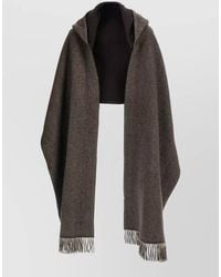 Brunello Cucinelli - Cashmere Reversible Hooded Scarf - Lyst