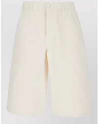 Ami Paris - Tailored Bermuda Shorts Belt Loops Pockets - Lyst
