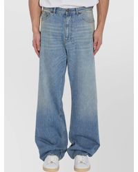Valentino Garavani - Denim Baggy Jeans - Lyst