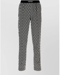 Tom Ford - Satin Stretch Pyjama Trousers Straight Leg Pattern - Lyst