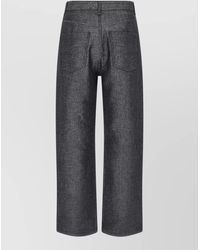 Fendi - Denim Relaxed-Fit Straight-Leg Jeans - Lyst