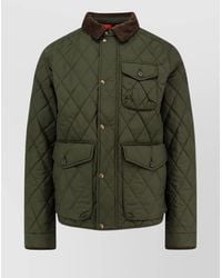 Polo Ralph Lauren - Corduroy Collar Quilted Nylon Jacket - Lyst