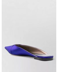Tom Ford - Flat Satin Pointed Toe Mule Loafers - Lyst