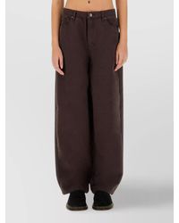 ROTATE BIRGER CHRISTENSEN - Organic Cotton Wide-Leg Trousers - Lyst