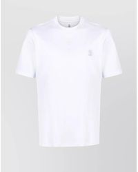 Brunello Cucinelli - Cotton Logo-Print Crew-Neck T-Shirt - Lyst