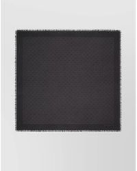 Tory Burch - Silk And Wool Logo-Jacquard Scarf - Lyst