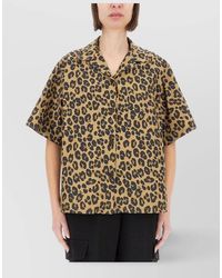 Aspesi - Animal Print Shirt - Lyst