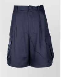 Prada - Cargo Pocket Shorts With Side And Back Pockets - Lyst