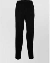Celine - Wool Straight-Leg Trousers - Lyst