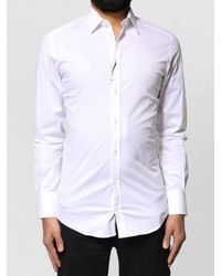 Dolce & Gabbana - Cotton Long Sleeves Dress Shirt - Lyst