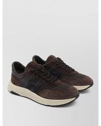 Hogan - Hyperlight Leather Sneakers Round Toe Rubber Sole - Lyst