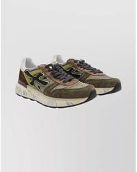 Premiata - Casual Sneakers With Rubber Sole And Suede Panels - Lyst
