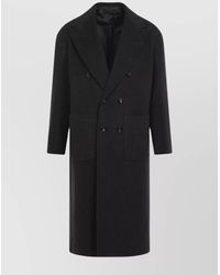 Kiton - Central Vent Wool Coat - Lyst