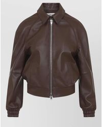Celine - Lamb Leather Jacket Raglan Sleeves - Lyst