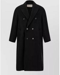 Ami Paris - Virgin Wool Long Double-Breasted Coat - Lyst