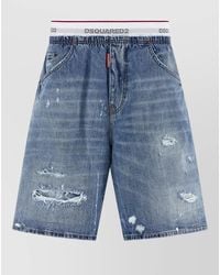 DSquared² - Surfer Denim Bermuda Shorts Five Pockets - Lyst