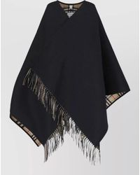 Burberry - Plaid Pattern Scarf Fringe Detail Design - Lyst