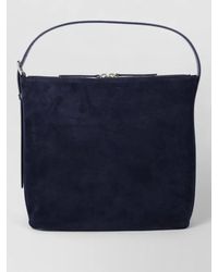 A.P.C. - Vera Shoulder Bag Suede Finish Handle - Lyst