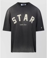 Golden Goose - Cotton Relaxed Fit Printed T-Shirt - Lyst