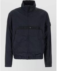 Stone Island - Nylon Jacket Elasticated Hem Front Pockets - Lyst