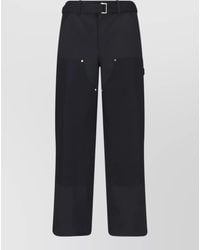 Sacai - Tailored Trousers Straight Cut Belt Loops - Lyst