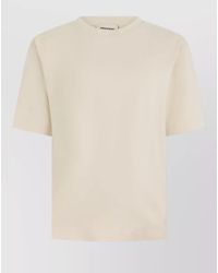 Weekend by Maxmara - Short Sleeve Crew Neck Cotton T Shirt - Lyst