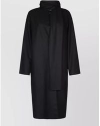 Harris Wharf London - Cashmere Blend Coat High Collar Scarf - Lyst