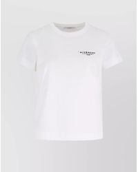 Givenchy - Logo Print Cotton Crewneck T-Shirt - Lyst