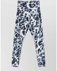adidas By Stella McCartney - High-Rise Cropped Animal-Print 7/8 Leggings - Lyst