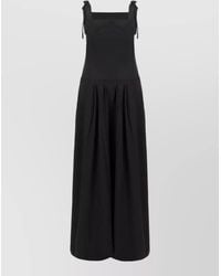 Weekend by Maxmara - Poplin Maxi Dress Sleeveless Square Neckline - Lyst