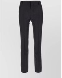 Ami Paris - Virgin Wool Pleated Tailored Trousers - Lyst