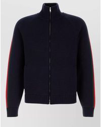 Gucci - Wool Textured-Knit Zip-Up Cardigan - Lyst