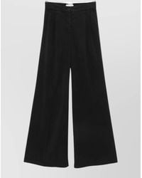 Via Masini 80 - Linen Blend High Waist Wide Leg Trousers - Lyst