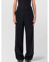 JW Anderson - Wool Pleated Wide-Leg Tailored Trousers - Lyst