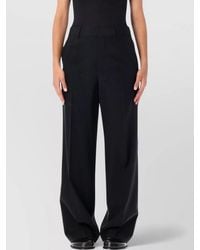 JW Anderson - Wool Pleated Wide-Leg Tailored Trousers - Lyst