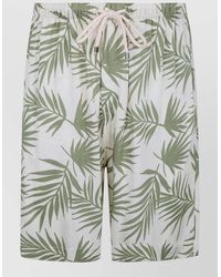 Laneus - Swim Shorts Tropical Print Pockets - Lyst