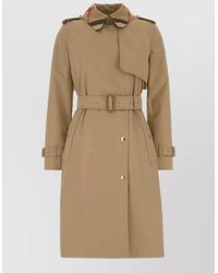 Burberry - Cotton Trench Coat Belted Long Storm Flap - Lyst