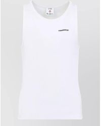 CASABLANCA - Ribbed Sleeveless Tank Top - Lyst